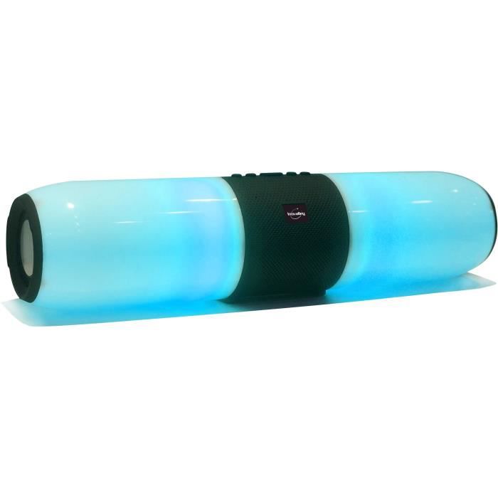 Barra de sonido iluminada Bluetooth 5.0 - 60 W - 10 m de alcance - Radio FM, Puerto USB, Micro-SD