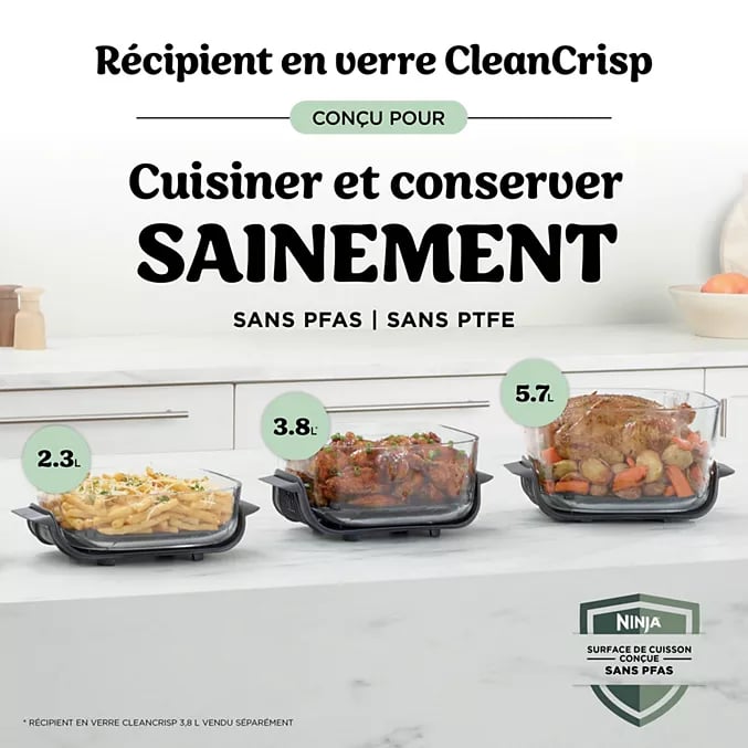 Friteuse sans huile Ninja Crispi Pro 7 en 1 AS101EUCY CyberSpace - vue 3