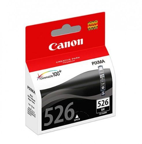 Canon CLI-526 BK BL W/O SEC Cartouches séparées pour Imprimante jet d'encre iP4850/MG5150/5250/6150/8150 Noir - Neuf
