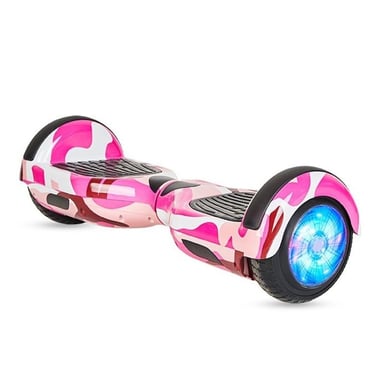 Hoverboard enfant EX-67 6,5'' multicolore avec LED, design militaire, garantie 3 ans