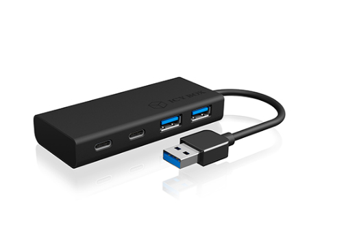ICY BOX IB-HUB1426-U3 USB 3.2 Gen 1 (3.1 Gen 1) Type-A 5000 Mbit/s Negro