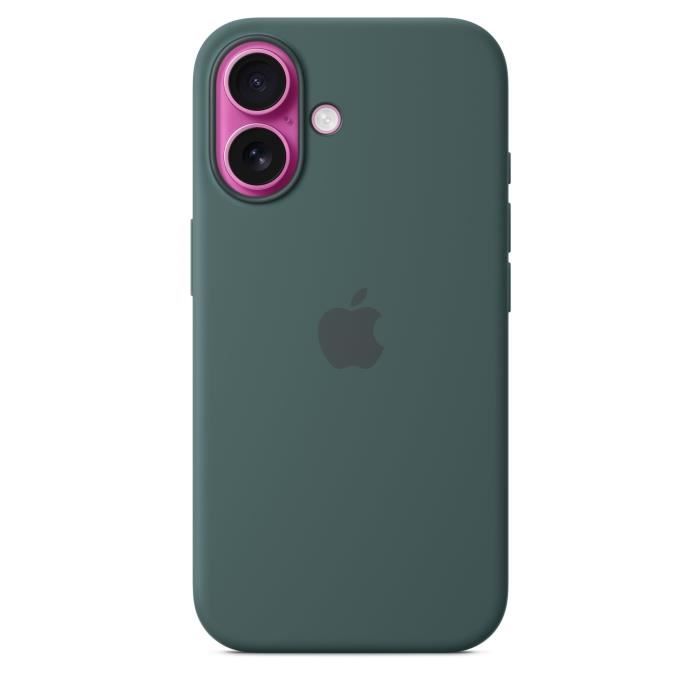 Apple Silicone Case with MagSafe Vert Lacustre iPhone 16 - vue 5