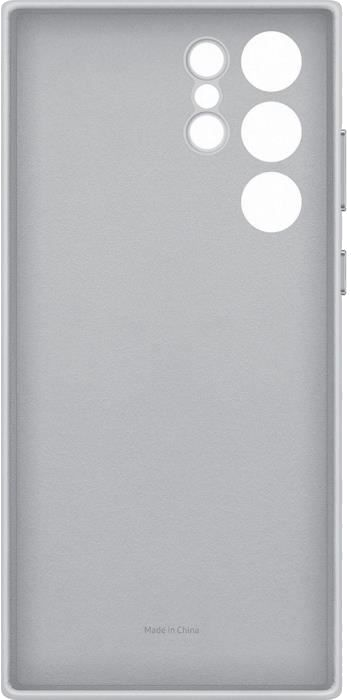 Coque en cuir G S22Ultra Gris clair