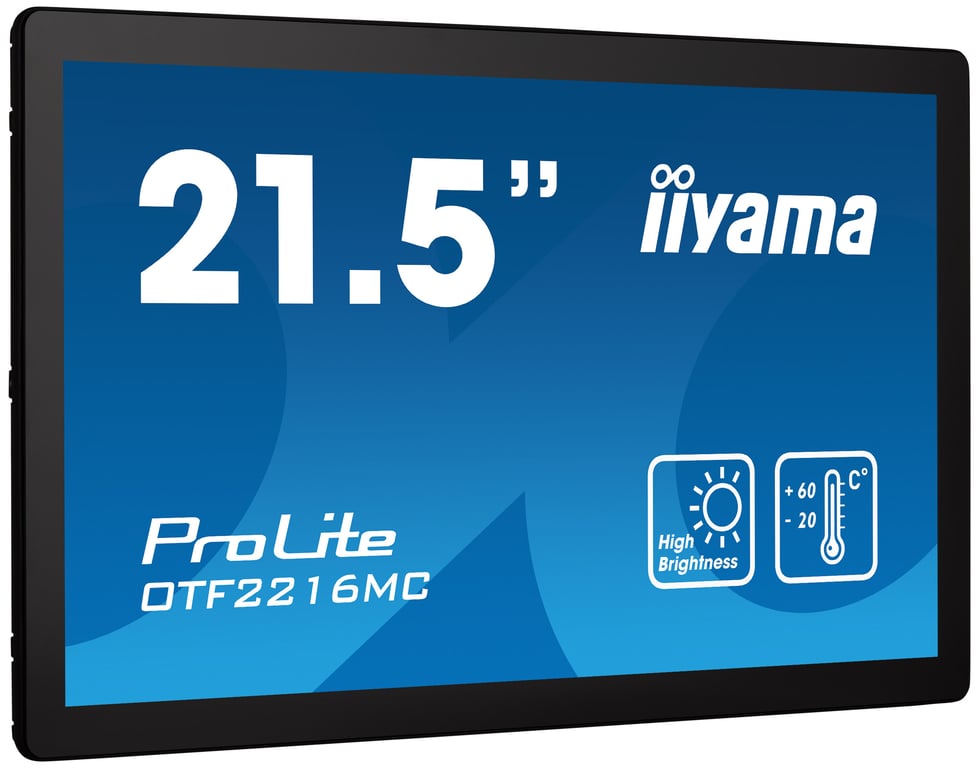 iiyama OTF2216MC-B1 écran plat de PC 54,6 cm (21.5 ) 1920 x 1080 pixels Full HD LCD Écran tactile Noir - Neuf