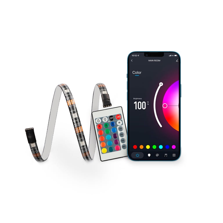 TV Bandes LED RVB Connectées Colorled Ksix Télécommande 3m Neuf