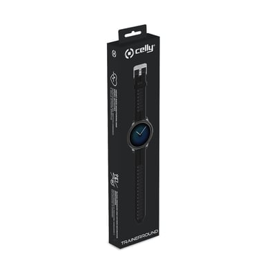 Celly TRAINERROUNDBK Relojes inteligentes y deportivos 4,29 cm (1.69'') Pantalla táctil Negro GPS (satélite)
