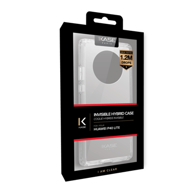 Coque hybride invisible pour Huawei Mate 40 Pro, Transparente