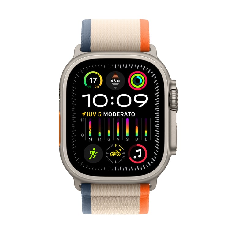 Apple Watch Ultra 2 OLED 49 mm Numérique 410 x 502 pixels Écran tactile 4G Or GPS (satellite), beige, M/L