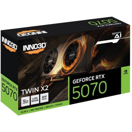Inno3D Geforce RTX 5070 TWIN X2 Carte graphique GeForce RTX 5070 12 Go GDDR7 PCI Express 5.0 HDMI 3 x DisplayPort - vue 4