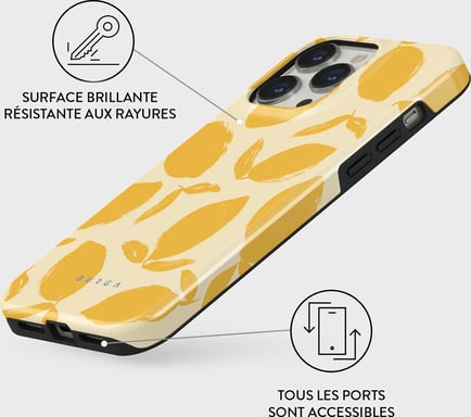 Coque pour iPhone 13 Pro Rigide Motifs Lemon Tart Burga