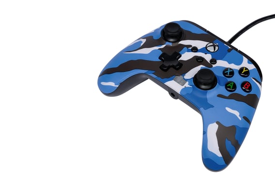 PowerA 1525941-01 mando y volante Azul, Camuflaje USB Gamepad Analógico/Digital Xbox One, Xbox Series S, Xbox Series X