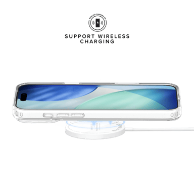 Coque hybride invisible fabriquée à  83 % de plastique recyclé pour Apple iPhone 17 Pro Max, transparente