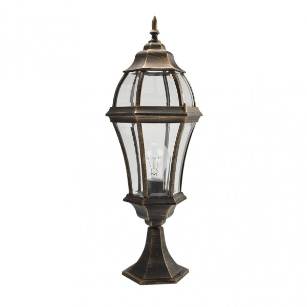 Fabrilamp Applique Becrux noir et or IP44 E27