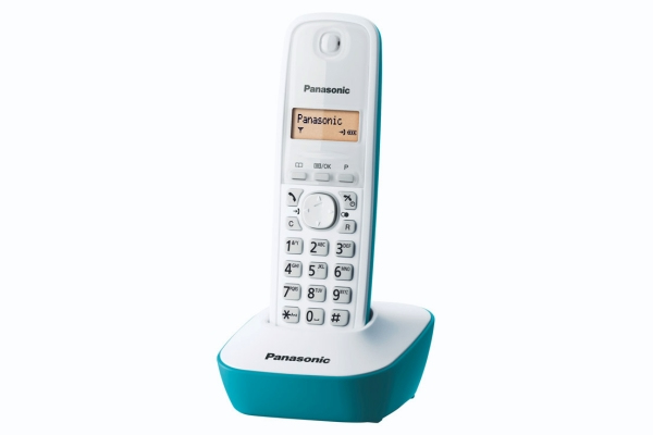 Panasonic KX-TG1611FRC téléphone Téléphone DECT Identification de l'appelant Cyan, Blanc - Neuf