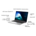 ASUS ExpertBook P1 P1403CVA-S60625X Intel® Core™ i5 i5-13420H Ordinateur portable 35,6 cm (14'') Full HD 16 Go DDR5-SDRAM 512 Go SSD Wi-Fi 6 (802.11ax) Windows 11 Pro Gris