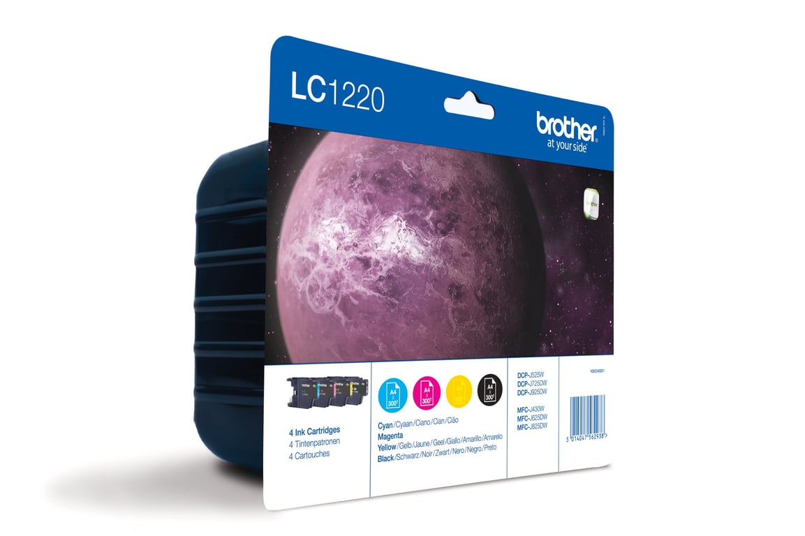 Cartouche d'encre Brother LC 1220VALBPDR Multipack 4 pièces - vue 4