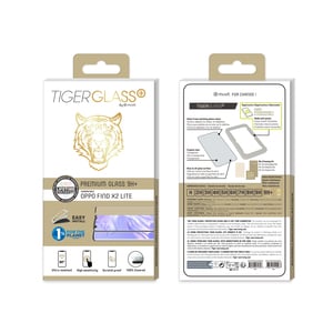 Tiger Glass Plus Vetro temperato antibatterico Oppo Find X2 Lite