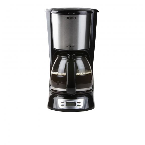 Cafetière Filtre DOMO DO708K 1 5 12 tasses Ecran LCD Minuteur 24 h et acier inoxydable - vue 2