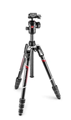 Manfrotto MKBFRTC4-BH tripode Videograbadora de mano 3 pata(s) Negro, Plata