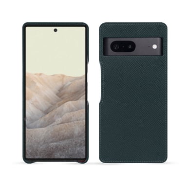 Coque cuir Google Pixel 7 -  - Vert - Cuir saffiano