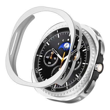 imoshion Coque rigide Bumper pour Samsung Galaxy Watch 8 Classic (46 mm) - Argent