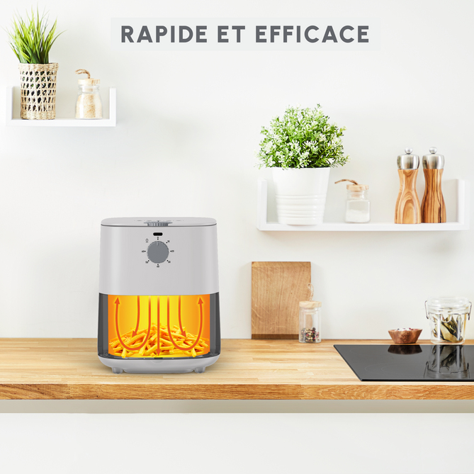 Moulinex Easy Fry Essential Unique 3,5 L Autonome Friteuse d'air chaud Blanc - Neuf