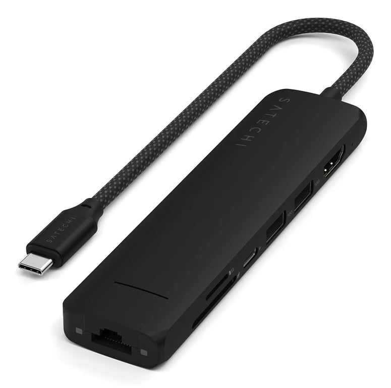 Satechi ST-P7SK hub & concentrateur USB Type-C 10000 Mbit/s Noir - Neuf