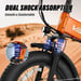 Vélo électrique pliant VARUN S20-2 tout suspendu 20 pouces avec batterie 48 V 13 Ah