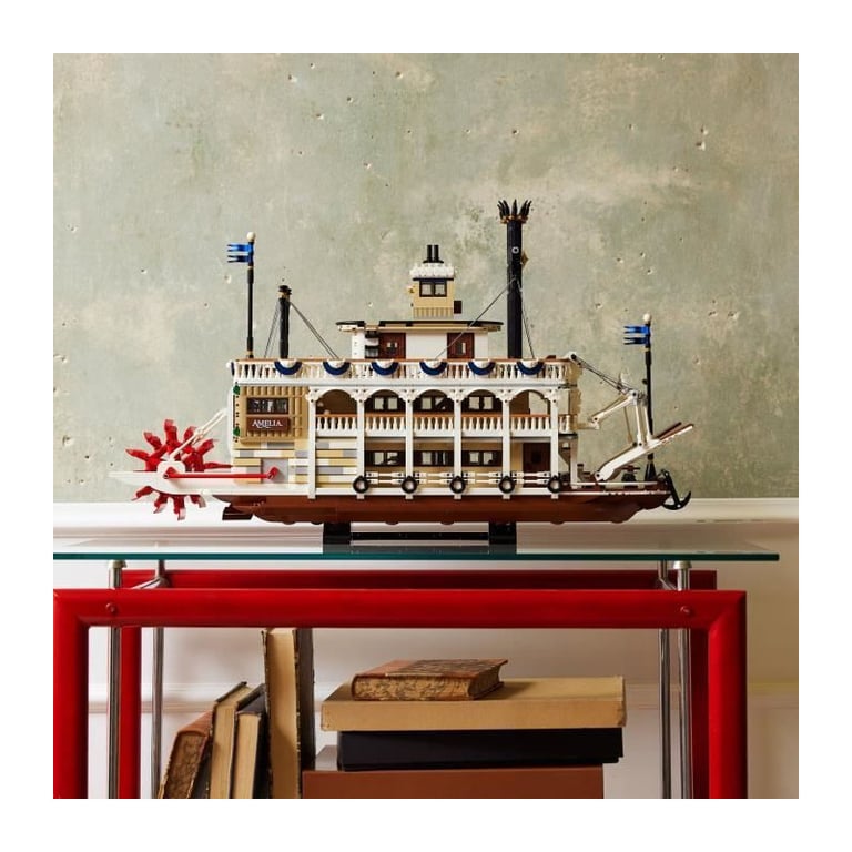 LEGO Ideas 21356 Le Bateau a Vapeur du Mississippi - Set de Construction pour Adulte - Neuf