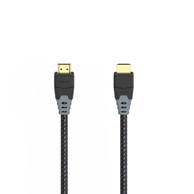 Cable HDMI de alta velocidad, macho-macho, 8K, Ethernet, texto, dorado, 1,5 m