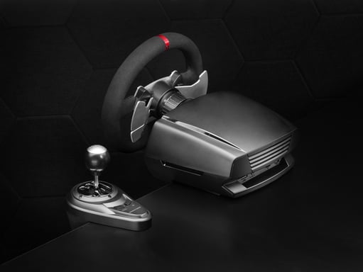 Mars Gaming MWHRSX mando y volante Negro Volante + Pedales Analógico/Digital Android, PC, PlayStation 4, Xbox Series S, Xbox Series X, iOS
