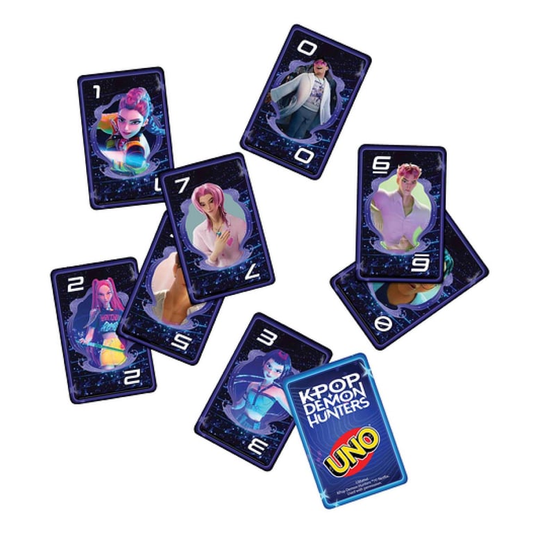 Games Uno K Pop Demon Hunters Jeu De Cartes Dépouillement - vue 5