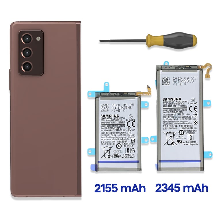 Samsung Batterie pour Samsung Z Fold 2 Principale 2345mAh + Secondaire 2155mAh - vue 5