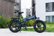 Bicicleta eléctrica plegable ENGWE ENGINE PRO 2.0 de 750 W con neumáticos anchos de 20 x 4,0 pulgadas, batería extraíble de 16 Ah, suspensión total, 8 marchas, color Azul