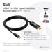 CLUB3D CAC-1334 cavo video e adattatore 1,8 m HDMI tipo A (standard) USB tipo C