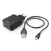 Kit charge, micro-USB, chargeur QC3.0+câble micro-USB, 1,5 m, noir