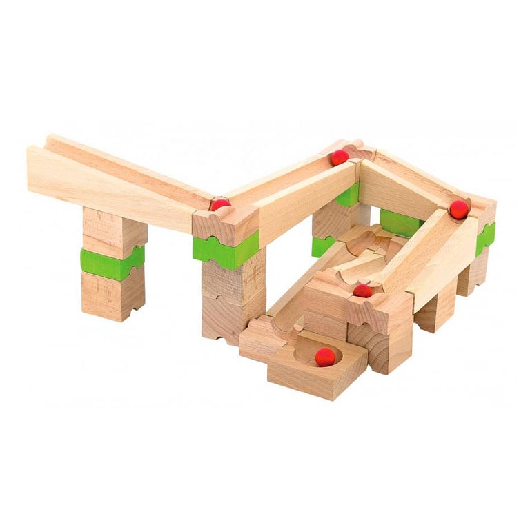 Jeujura Circuit de Billes en Bois 40 Pièces pour Enfants Neuf - vue 2