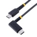 StarTech.com Cable 30cm USB C Acodado - en Ángulo Recto - PD 60W - 3A - Cable USB-C de Carga Rápida - de Alta Resistencia - USB 2.0 Tipo C - Fibra de