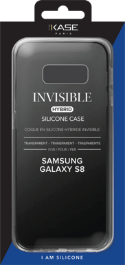 Carcasa híbrida invisible para Samsung Galaxy S8, Transparente