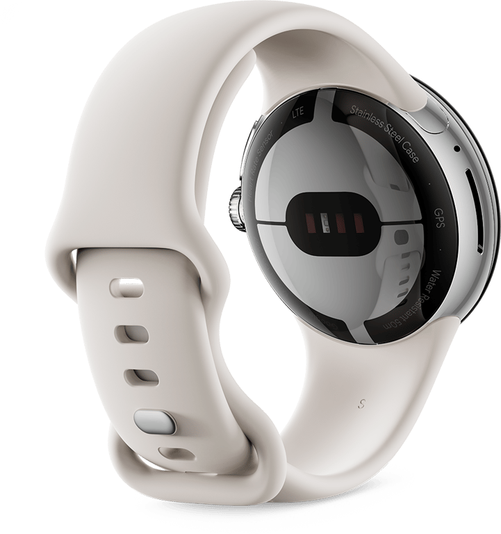 Bracelet Google Pixel Watch Active Silicone Taille S+L Gris Clair Google - Neuf