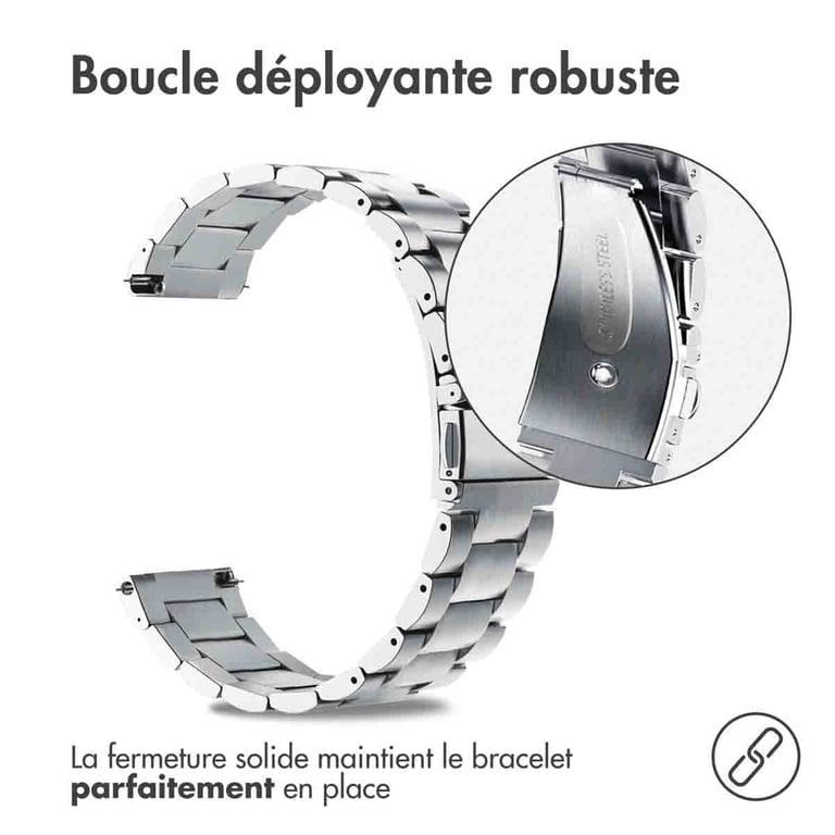 Bracelet imoshion en acier 20mm Doré - vue 5