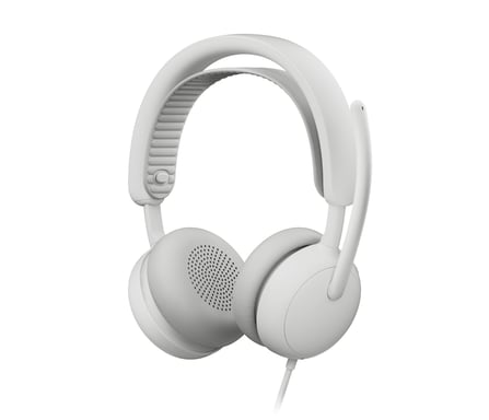 Logitech 981-001617 casque Avec fil Arceau Appels/Musique USB Type-C / USB Type-A Blanc