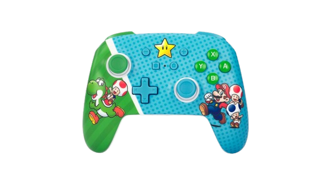 Controllore senza fili PowerA Mario Super Star Friends per Nintendo Switch - nuovo