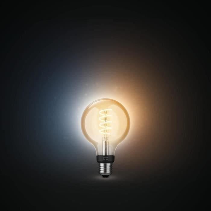 Ampoule LED connectée HUE Ambiance E27 Globe Filament - vue 6