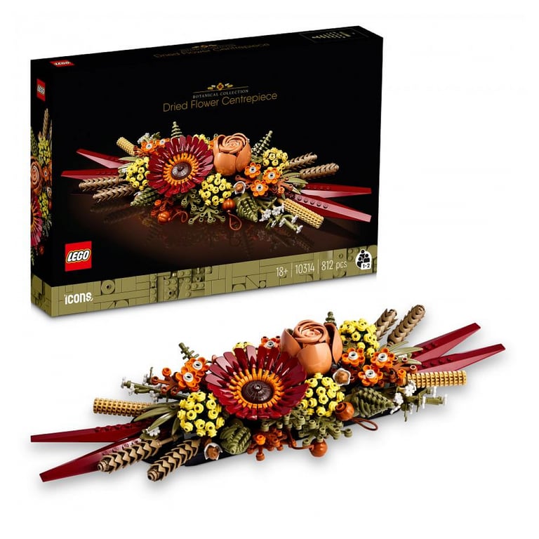 Lego Icons Le Centre De Table Fleurs Séchées 10314 Lego La Boîte - vue 4