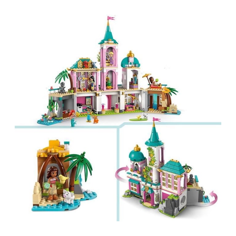 LEGO | Disney 43267 Le Château des Princesses et les Animaux Royaux - Jeu Fille des 6 ans - Neuf