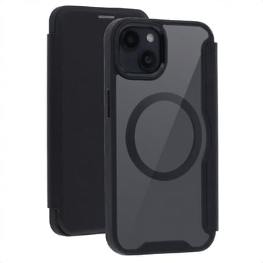imoshion Bookcase transparente avec MagSafe pour Apple iPhone 15 - Noir
