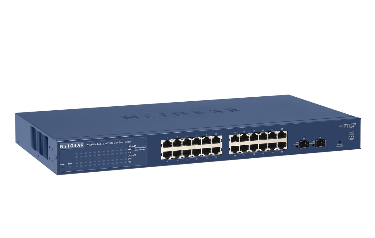 NETGEAR ProSAFE GS724Tv4 Géré L3 Gigabit Ethernet 101001000 Neuf - vue 3
