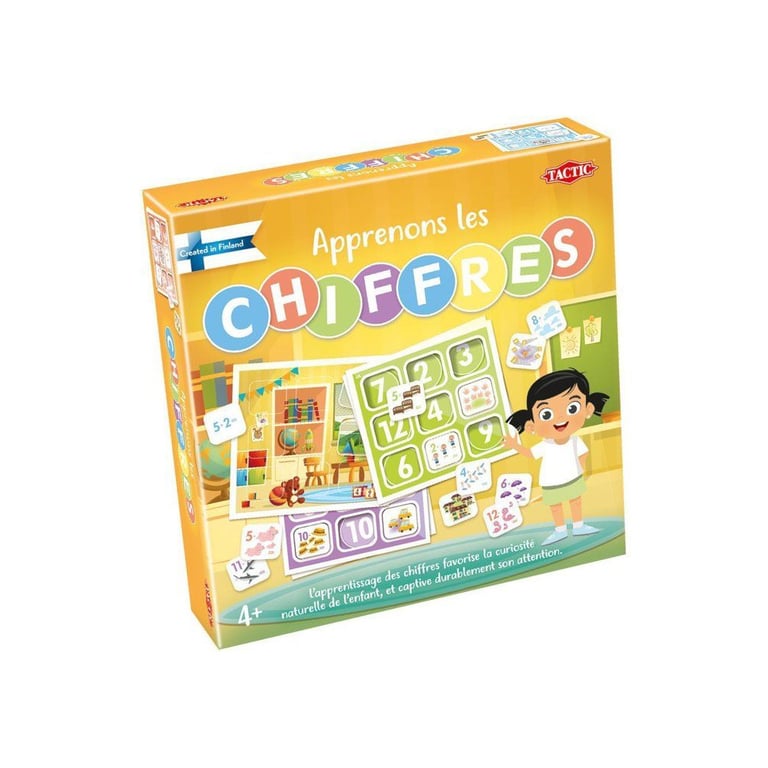 Jeu Éducatif Tactic Apprenons Les Chiffres 72 Exercices – 4 Plateaux Recto-Verso - vue 3