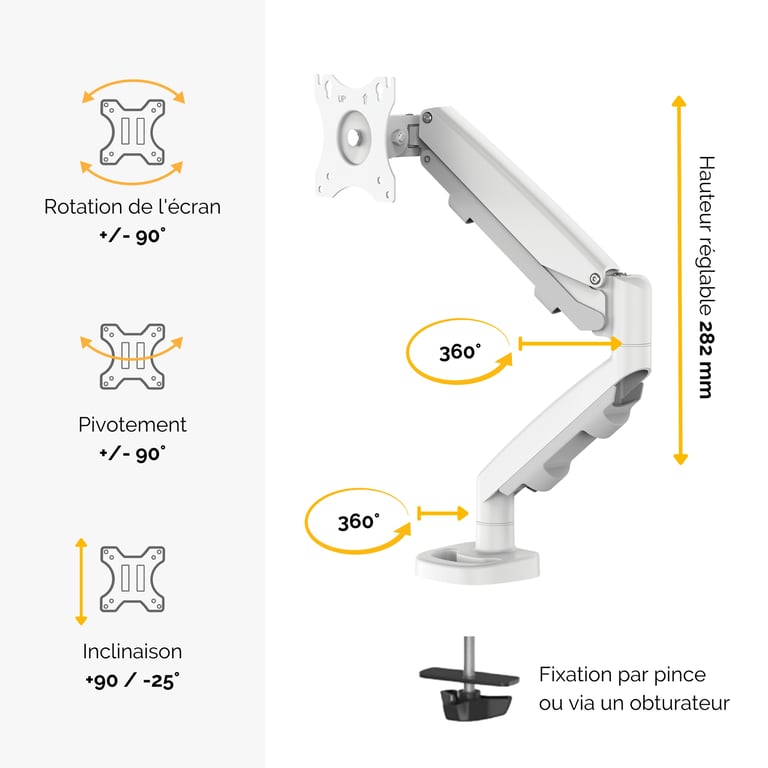 Fellowes Bras porte écran simple EPPA - vue 3